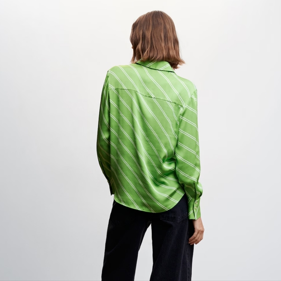 MANGO SATIN SHIRT - Picture 3 of 4